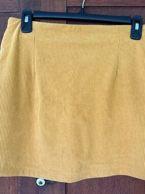 Women’s Corduroy Mini Skirt/Skort- Mustard Yellow